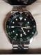 Seiko 5 Sports SSK035 GMT Automatic Stainless Steel Watch Green Black Bezel