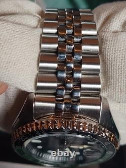 Seiko 5 Sports SSK035 GMT Automatic Stainless Steel Watch Green Black Bezel