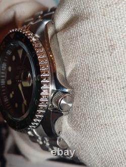 Seiko 5 Sports SSK035 GMT Automatic Stainless Steel Watch Green Black Bezel