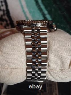 Seiko 5 Sports SSK035 GMT Automatic Stainless Steel Watch Green Black Bezel