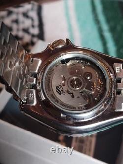 Seiko 5 Sports SSK035 GMT Automatic Stainless Steel Watch Green Black Bezel