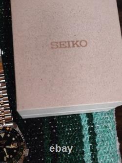 Seiko 5 Sports SSK035 GMT Automatic Stainless Steel Watch Green Black Bezel