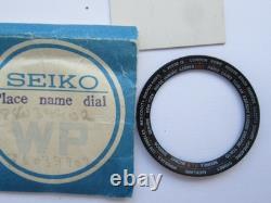 Seiko 6117-6400 World Time GMT Black Inner Bezel Ring Part 8603-9902 Genuine VGC