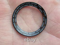 Seiko 6117-6400 World Time GMT Black Inner Bezel Ring Part 8603-9902 Genuine VGC