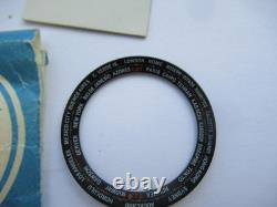 Seiko 6117-6400 World Time GMT Black Inner Bezel Ring Part 8603-9902 Genuine VGC