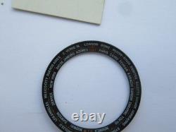 Seiko 6117-6400 World Time GMT Black Inner Bezel Ring Part 8603-9902 Genuine VGC