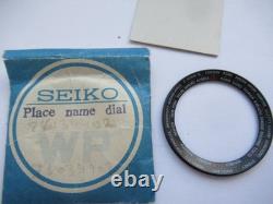 Seiko 6117-6400 World Time GMT Black Inner Bezel Ring Part 8603-9902 Genuine VGC