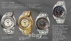 Seiko 6117-6400 World Time Gmt JDM Men's Black Watch