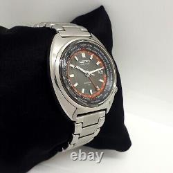 Seiko 6117-6400 World Time Gmt JDM Men's Black Watch