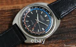 Seiko 6117-6410 Navigator Timer 1974 Automatic Authentic Mens Watch Works