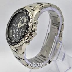 Seiko 7T62-OJH0 World Time Chronograph GMT Automatic Vintage Men's Watch