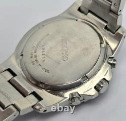 Seiko 7T62-OJH0 World Time Chronograph GMT Automatic Vintage Men's Watch