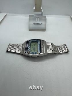 Seiko A239-5010 Vintage Digital Quartz Wrist Watch Japan World Time GMT Alarm