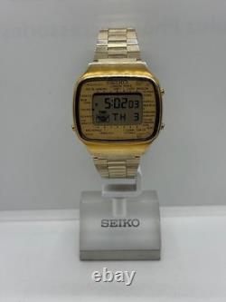 Seiko A708-5000 Vintage Digital Quartz Wrist Watch Japan World Time GMT Rare