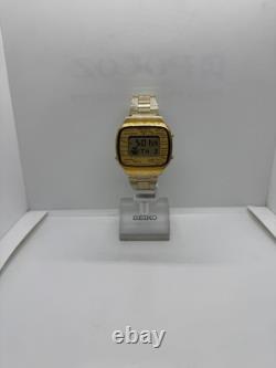 Seiko A708-5000 Vintage Digital Quartz Wrist Watch Japan World Time GMT Rare