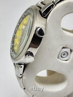 Seiko Alba Gmt World Time Quartz Yellow Dial Vx42-x067 Japan Men's