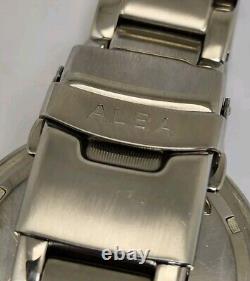 Seiko Alba Gmt World Time Quartz Yellow Dial Vx42-x067 Japan Men's