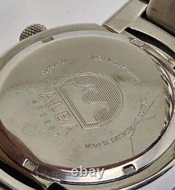 Seiko Alba Gmt World Time Quartz Yellow Dial Vx42-x067 Japan Men's
