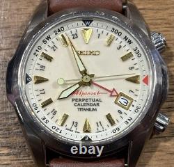 Seiko Alpinist Titanium GMT Perpetual Calendar SBCJ021