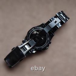 Seiko Brightz World Time Solar Titanium Black Wristwatch GMT Timepiece