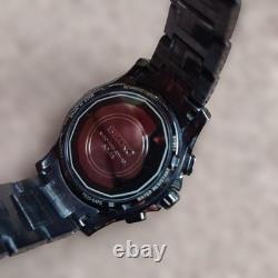 Seiko Brightz World Time Solar Titanium Black Wristwatch GMT Timepiece