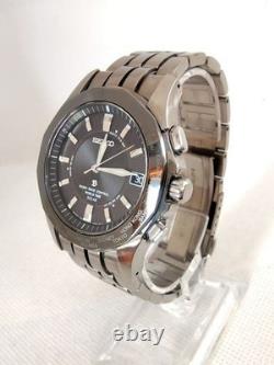 Seiko Brightz World Time Titanium Solar Watch GMT World Time wrist 18cm