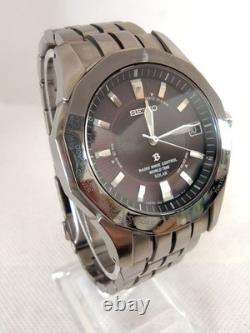 Seiko Brightz World Time Titanium Solar Watch GMT World Time wrist 18cm