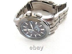 Seiko Brightz World Time Titanium Solar Watch GMT World Time wrist 18cm