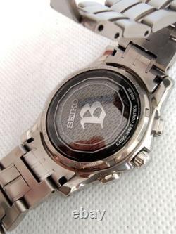 Seiko Brightz World Time Titanium Solar Watch GMT World Time wrist 18cm