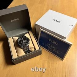 Seiko Chronograph Sbpj025 World Time Solar Black