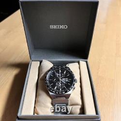 Seiko Chronograph Sbpj025 World Time Solar Black