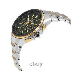 Seiko Coutura Perpetual World Time Chronograph Green Dial Men's Watch SSG022P9