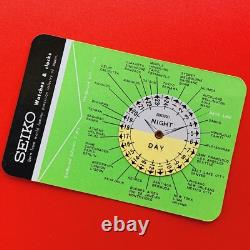 Seiko GMT Navigator World Time Calculator Car Rotatable Timezone Guide Pilot