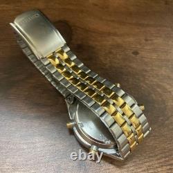 Seiko H021-7001 Chronograph World Time GMT Quartz Authentic Working Mens Watch