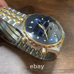 Seiko H021-7001 Chronograph World Time GMT Quartz Authentic Working Mens Watch