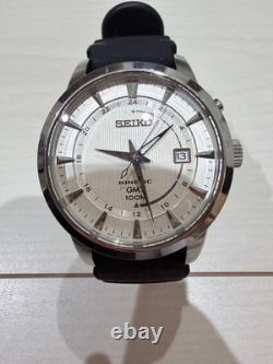 Seiko Kinetic GMT World Time Watch 100m Water Resistant Rubber Wristwatch