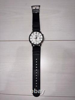 Seiko Kinetic GMT World Time Watch 100m Water Resistant Rubber Wristwatch