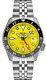 Seiko Men's 5 Sport Automatic GMT Steel Band Yellow Dial Watch SSK017 EUC