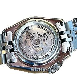 Seiko Men's 5 Sport Automatic GMT Steel Band Yellow Dial Watch SSK017 EUC