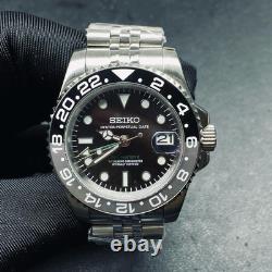 Seiko Mod GMT Bruce Wayne Watch 40MM Oyster-Band