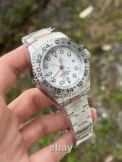 Seiko Mod Sub Gmt Deepsea White 44mm Ss