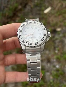 Seiko Mod Sub Gmt Deepsea White 44mm Ss