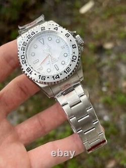 Seiko Mod Sub Gmt Deepsea White 44mm Ss