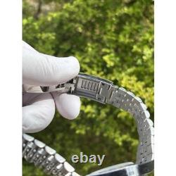 Seiko NH34 Automatic GMT MOD Watch 40mm White Dial Red Blue Bezel Steel 5ATM