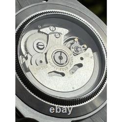 Seiko NH34 Automatic GMT MOD Watch 40mm White Dial Red Blue Bezel Steel 5ATM