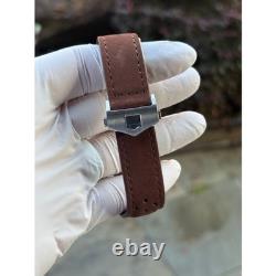 Seiko NH34 Automatic GMT MOD Watch 42mm Blue Textured Dial Sapphire Bezel UNWORN