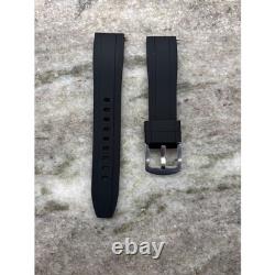 Seiko NH34 MOD Watch 44mm Automatic GMT White Dial 24hr Black Sapphire Bezel