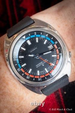 Seiko Navigator Timer 6117-6410 Automatic GMT Serviced Pepsi Nov 1975