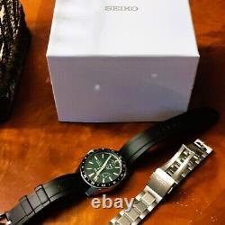 Seiko Presage Tokiwa Sharp Edged GMT Automatic Green Dial Stainless Steel Watch