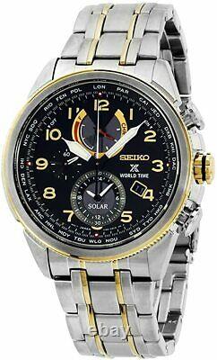 Seiko Prospex Black Dial Stainless Steel Solar Men's Watch SSC508